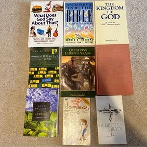 Lot 9 Books Bible Questions Answers God Christian Difference in Religions Bundle